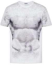 Moschino - Monochrome Print T-Shirt With Sculpted Torso - Lyst