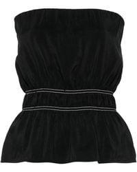 Nanushka - Bandeau Top Met Gesmockt Detail - Lyst
