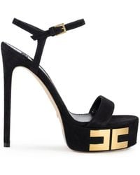 Elisabetta Franchi - スエード サンダル - Lyst