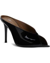 Giuseppe Zanotti - 90Mm Intriigo Pointed-Toe Patent Leather Sandals - Lyst