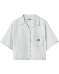 Miu Miu - Chambray Denim Shirt - Lyst