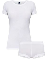 Polo Ralph Lauren - Logo-Motif Two-Piece Pyjama Set - Lyst