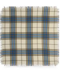 Bompard - Tartan-Print Fringed Scarf - Lyst