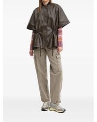 Desigual - Jeans Met Cargo Zak En Zijsplit - Lyst