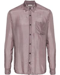 Dries Van Noten - Long-sleeve Silk Shirt - Lyst