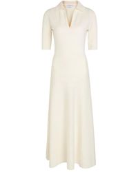 Gabriela Hearst - V-Neck Midi Dress - Lyst
