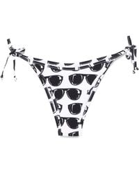 Moschino - Sunglasses-Print Bikini Bottoms - Lyst