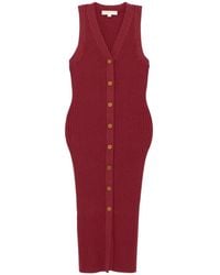 Michael Kors - Geribbelde Midi-Jurk - Lyst