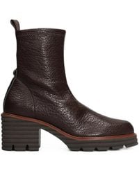 Pedro Miralles - Bottines En Cuir Grainé - Lyst