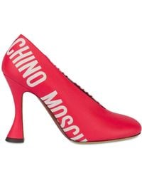 Moschino - Logo-Print Pumps - Lyst