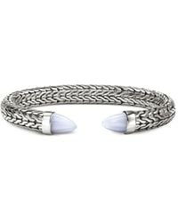John Hardy - Pulsera de cadena en plata de ley con calcedonia - Lyst