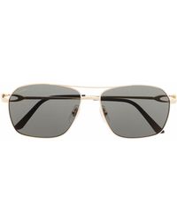 Cartier - Ct0306s Navigator Sunglasses - Lyst