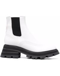Alexander McQueen - Wander Ridged-sole Leather Boots - Lyst