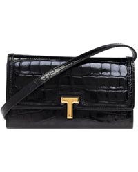 Tom Ford - Portemonnaie Mit Logo-Schild - Lyst