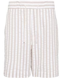 CHE - Marinero Striped Seersucker Shorts - Lyst