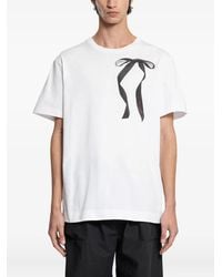 Simone Rocha - Ribbon-Print Polo Shirt - Lyst