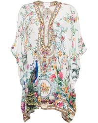 Camilla - Floral-print Silk Kaftan - Lyst
