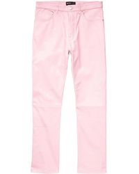 Purple Brand - Straight-Leg Leather Trousers - Lyst