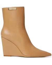 Twinset - 100Mm Logo-Plaque Ankle Boots - Lyst