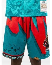 Mitchell & Ness - Bermudas Con Estampado Grizzly - Lyst