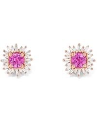Suzanne Kalan - Princess Sapphire And Diamond-Embellishment Earrings - Lyst