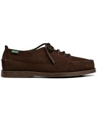 Paraboot - Laced Suede Boat Shoes - Lyst