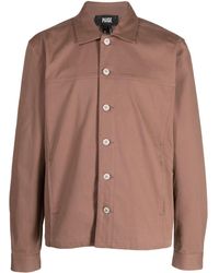 PAIGE - Button-Up Cotton Shirt Jacket - Lyst