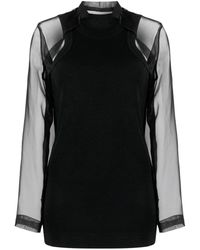 Sacai - Layered Cut-out Top - Lyst