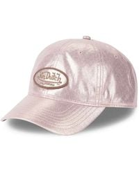 Von Dutch - Logo-Patch Glitter-Effect Baseball Cap - Lyst