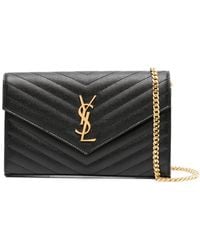 Saint Laurent - Bolso De Mano Cassandre Con Placa Del Logo - Lyst