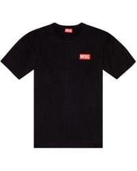 DIESEL - T-Nlabel-L1 T-Shirt - Lyst