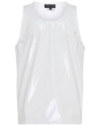 Comme des Garçons - Patent-Finish Sleeveless T-Shirt - Lyst