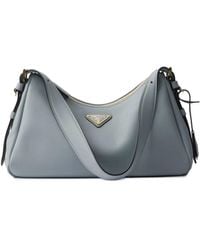 Prada - Aimée Medium Suède Schoudertas - Lyst