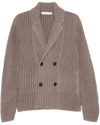 Iris Von Arnim - Ribbed Double-Breasted Cashmere Cardigan - Lyst