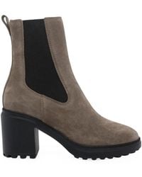 Hogan - H724 Suede Chelsea Boots - Lyst