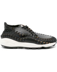 Nike - Air Footscape Woven Leather Sneakers - Lyst