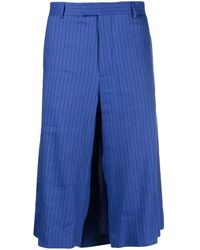 Moschino - Stripe-Pattern Knee-Length Shorts - Lyst
