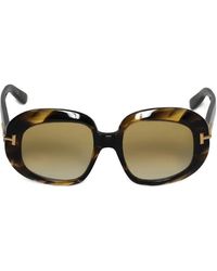 Tom Ford - Icon Tortoiseshell-Effect Round-Frame Sunglasses - Lyst