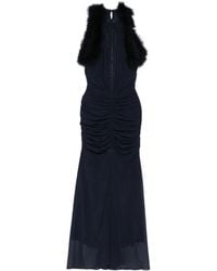 Mugler - Trimmed Ruched Dress - Lyst