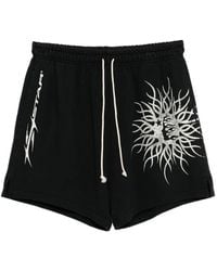 HELLSTAR - Graphic-Print Cotton Shorts - Lyst