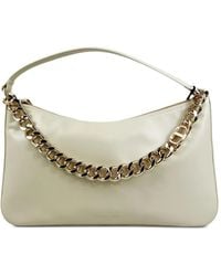 Twinset - Chain-Embellished Shoulder Bag - Lyst