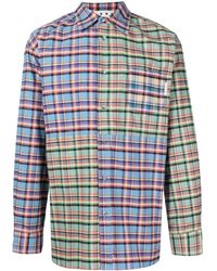 Marni - Patchwork Check-print Oversized Shirt - Lyst