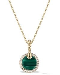 David Yurman - 18Kt Petite Dy Elements Diamond Necklace (17.8Mm) - Lyst