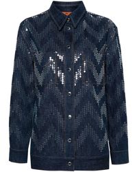 Missoni - Sequin-embellished Denim Jacket - Lyst