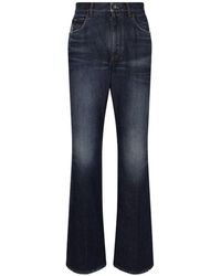 Dolce & Gabbana - Logo-applique Long-length Bootcut Jeans - Lyst