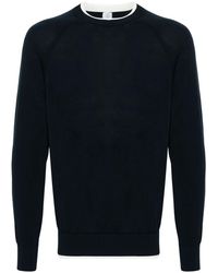 Eleventy - Layered-Trim Cotton Jumper - Lyst