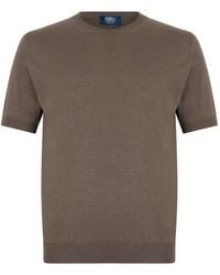 Fedeli - Round-Neck Short-Sleeve T-Shirt - Lyst