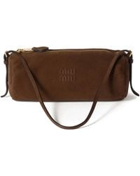 Miu Miu - Clutch Aus Wildleder - Lyst