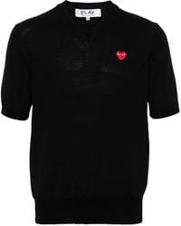 COMME DES GARÇONS PLAY - ハートパッチ プルオーバー - Lyst