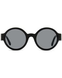Moncler - Logo Round Sunglasses - Lyst